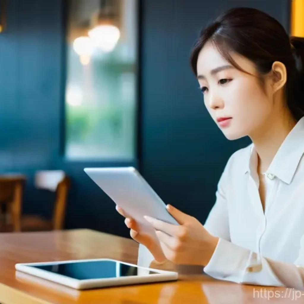 국제통역사 커리어 패스 연구 - **Prompt:** A young Japanese woman in her early twenties, with a thoughtful and slightly conflicted ...