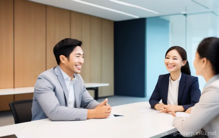국제통역사 자격 취득의 어려움 - **Prompt:** A male simultaneous interpreter in his 40s, inside a sleek, soundproof interpretation bo...